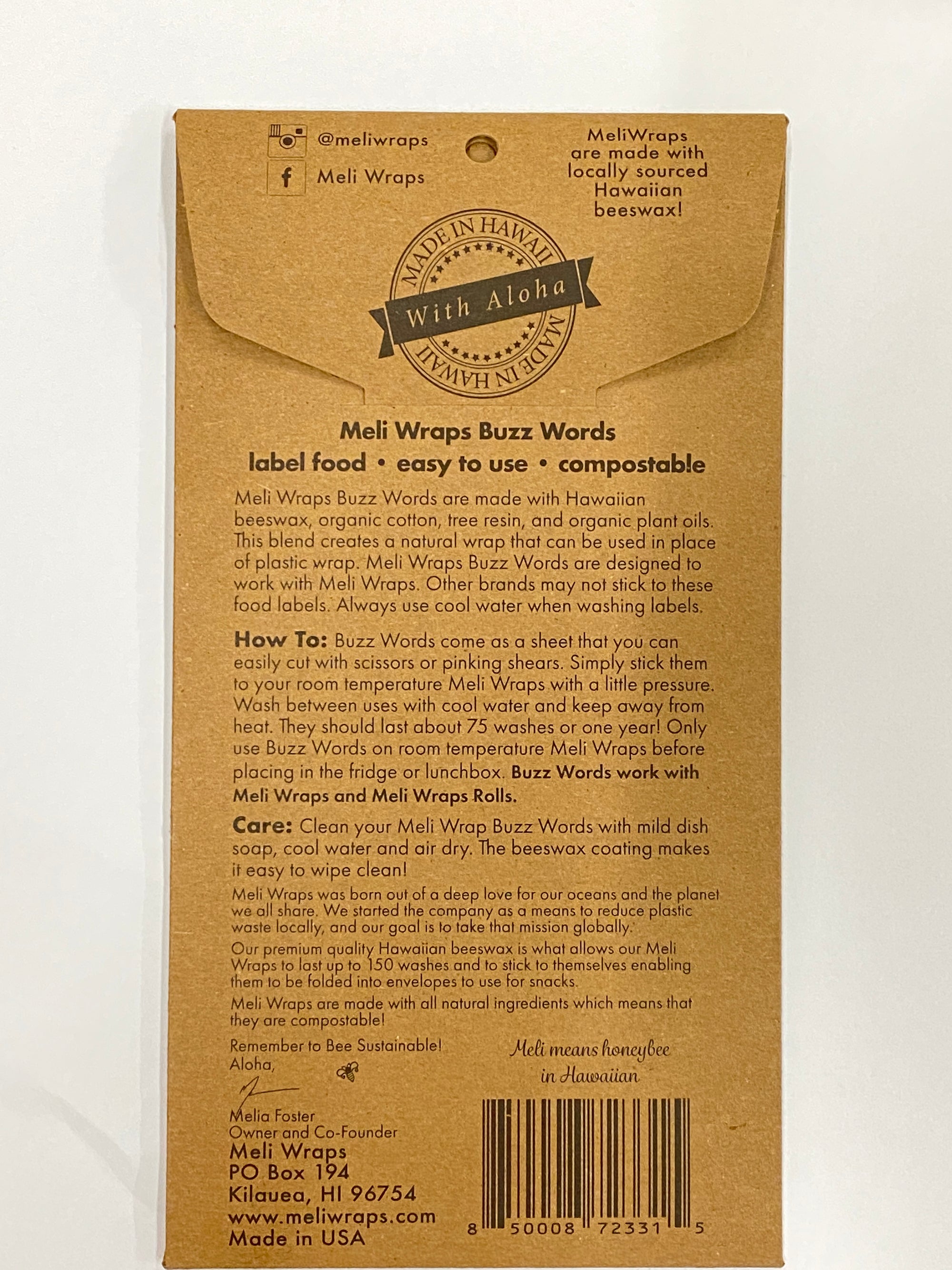 Custom Branded Bee's Wrap ® Sandwich Wrap, USA Made